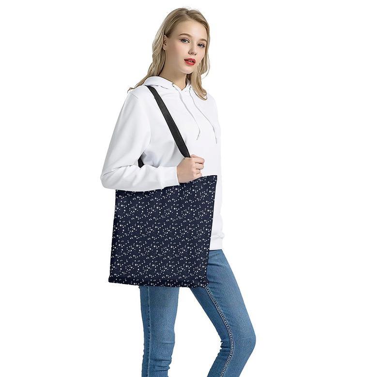 Star Sky Pattern Print Tote Bag