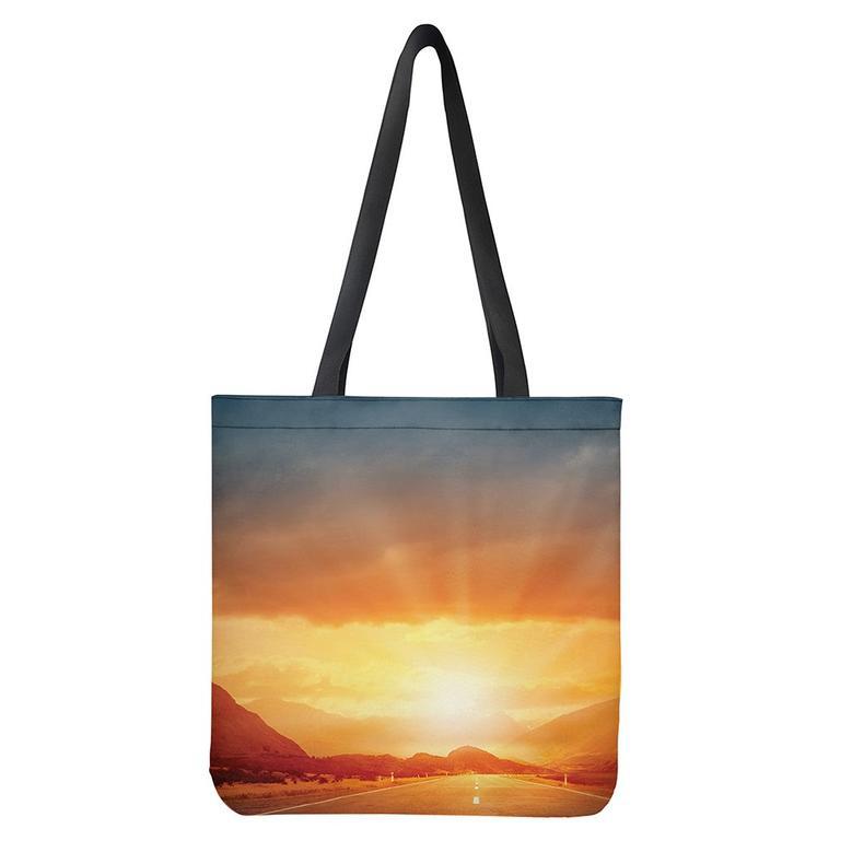 Sunrise Road Print Tote Bag