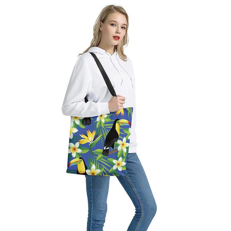 Tropical Keel-Billed Toucan Print Tote Bag