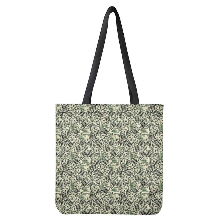 Us Dollar Print Tote Bag