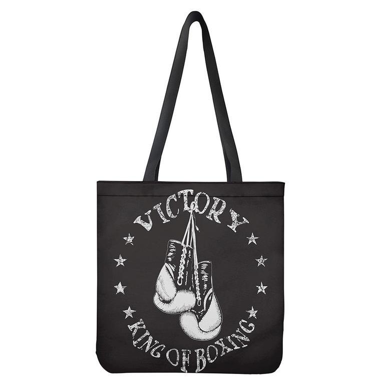 Victory King Of Boxing Print Tote Bag