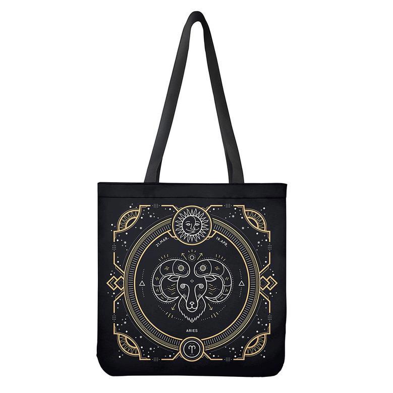 Vintage Aries Zodiac Sign Print Tote Bag