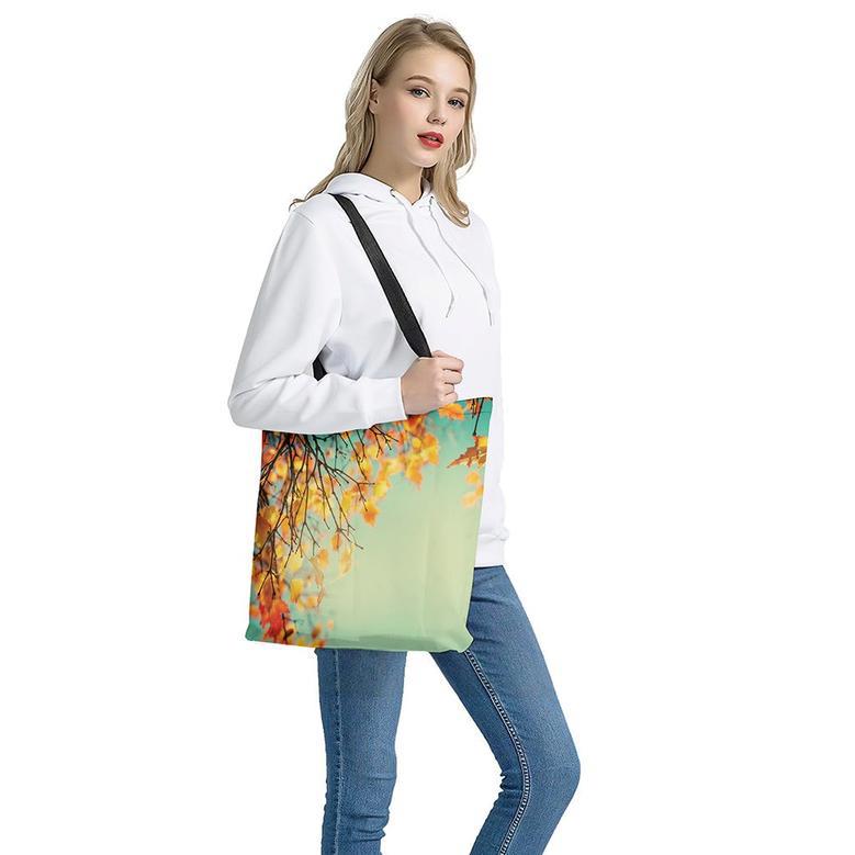 Vintage Autumn Print Tote Bag