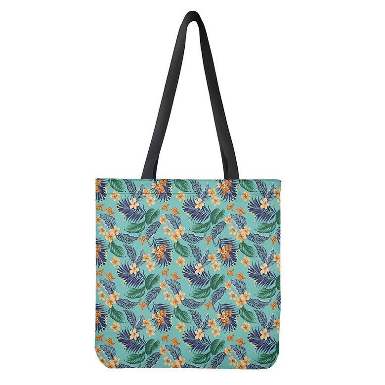 Vintage Hawaiian Aloha Pattern Print Tote Bag