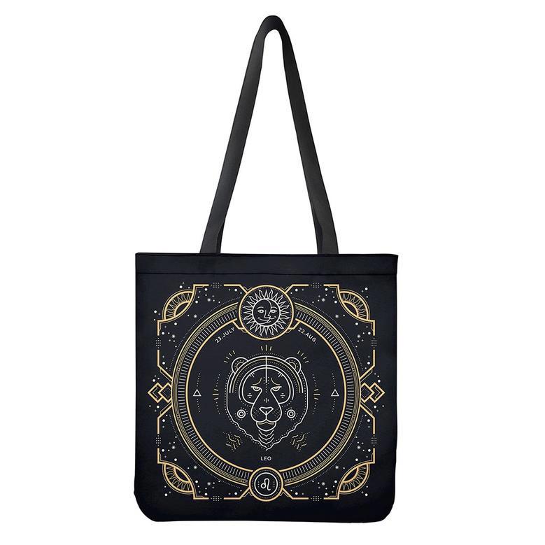 Vintage Leo Zodiac Sign Print Tote Bag