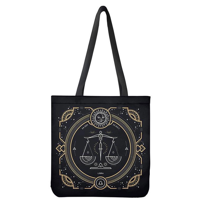 Vintage Libra Zodiac Sign Print Tote Bag