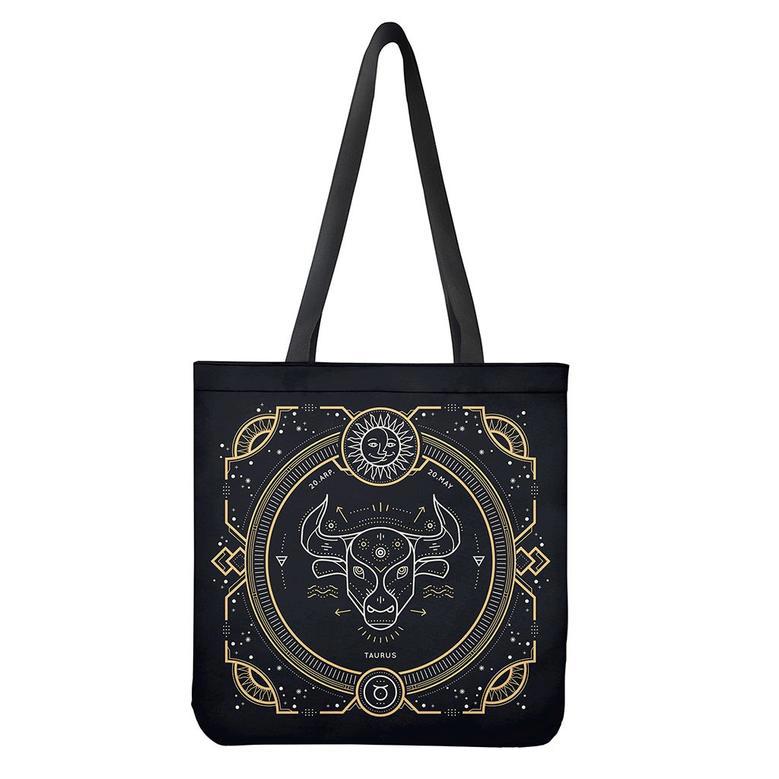 Vintage Taurus Zodiac Sign Print Tote Bag