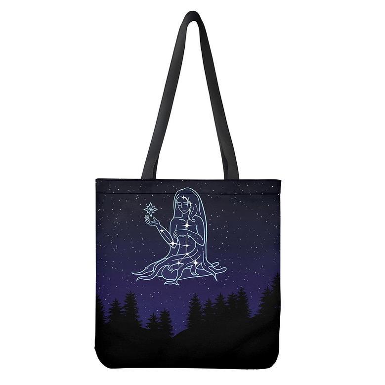 Virgo Constellation Print Tote Bag