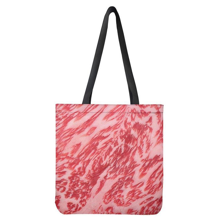 Wagyu Beef Meat Print Tote Bag