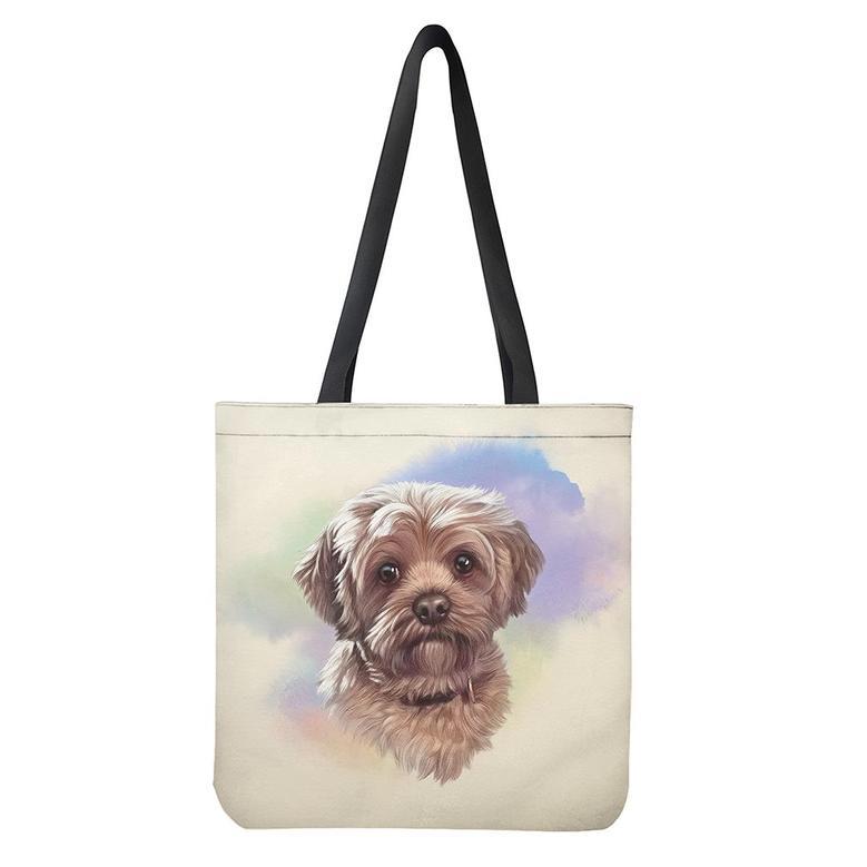 Yorkshire Terrier Portrait Print Tote Bag