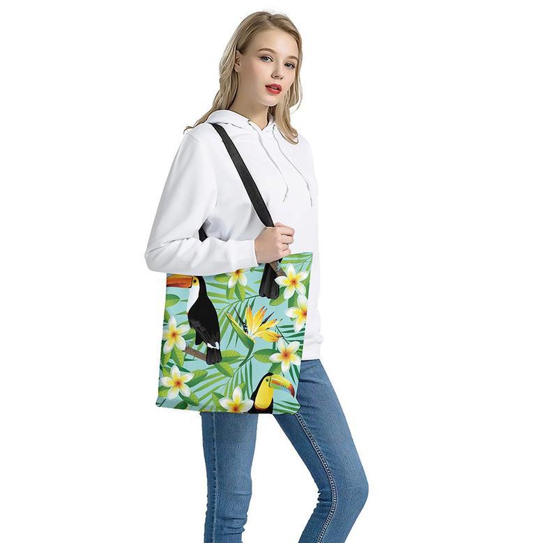 Aloha Keel-Billed Toucan Print Tote Bag