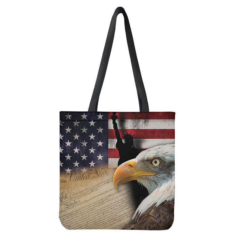 American Dream Of Liberty Print Tote Bag