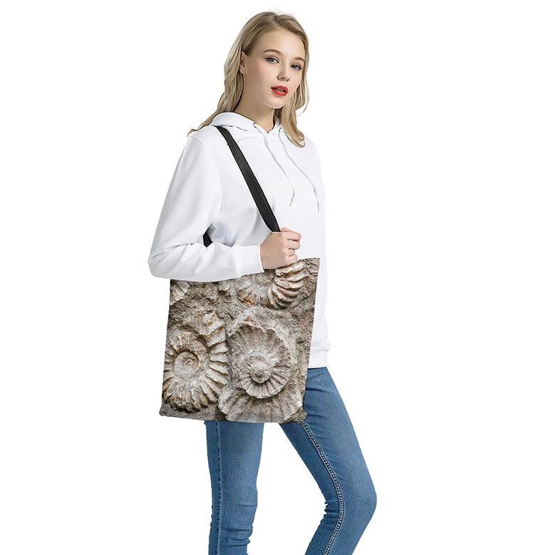 Ammonoidea Fossil Print Tote Bag