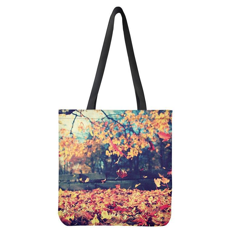 Autumn Leaves Print Tote Bag