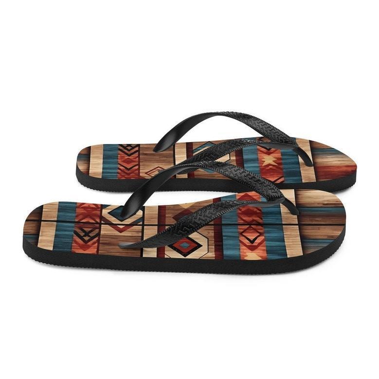 Aztec Western Flip-Flops