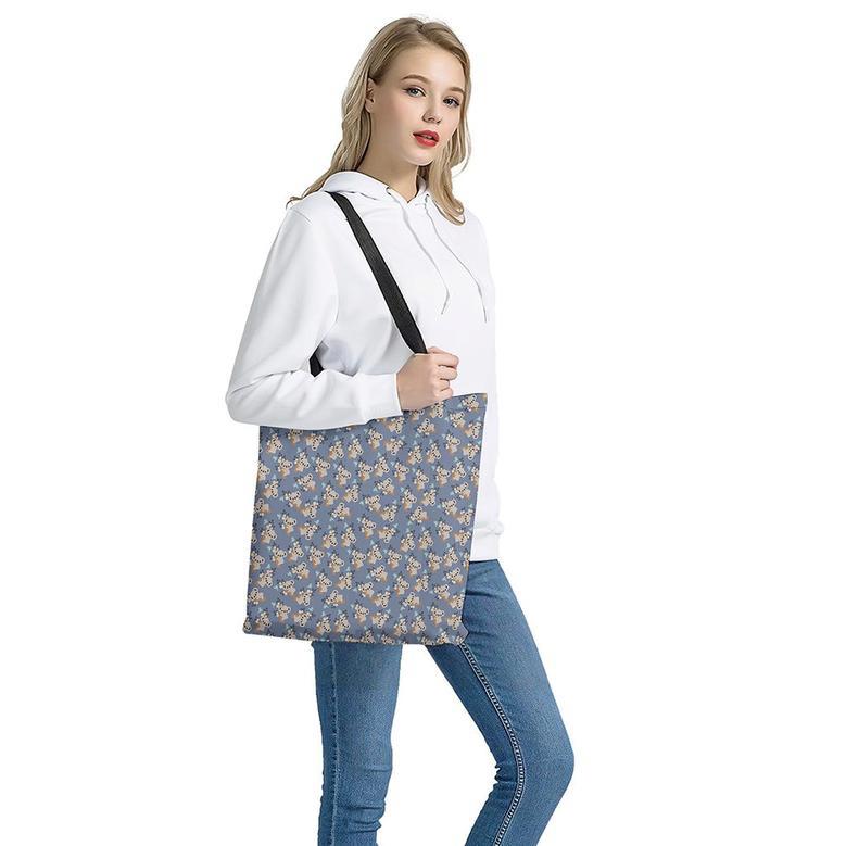 Baby Koala Pattern Print Tote Bag