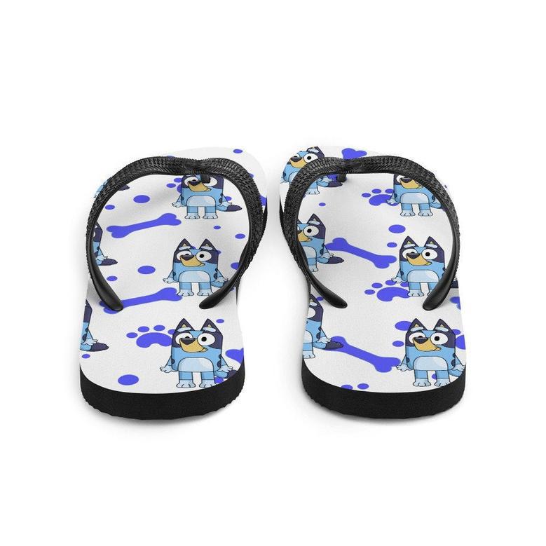 Blue Dog Flip-Flops