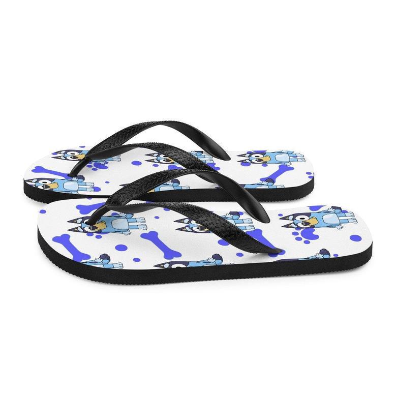 Blue Dog Flip-Flops