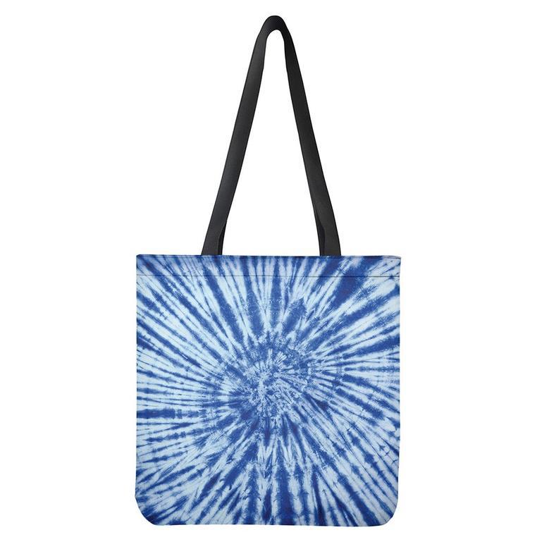 Blue Tie Dye Print Tote Bag