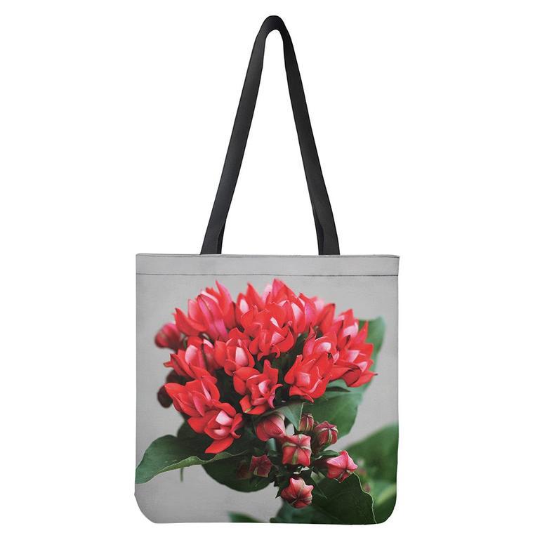 Bouvardia Flower Print Tote Bag