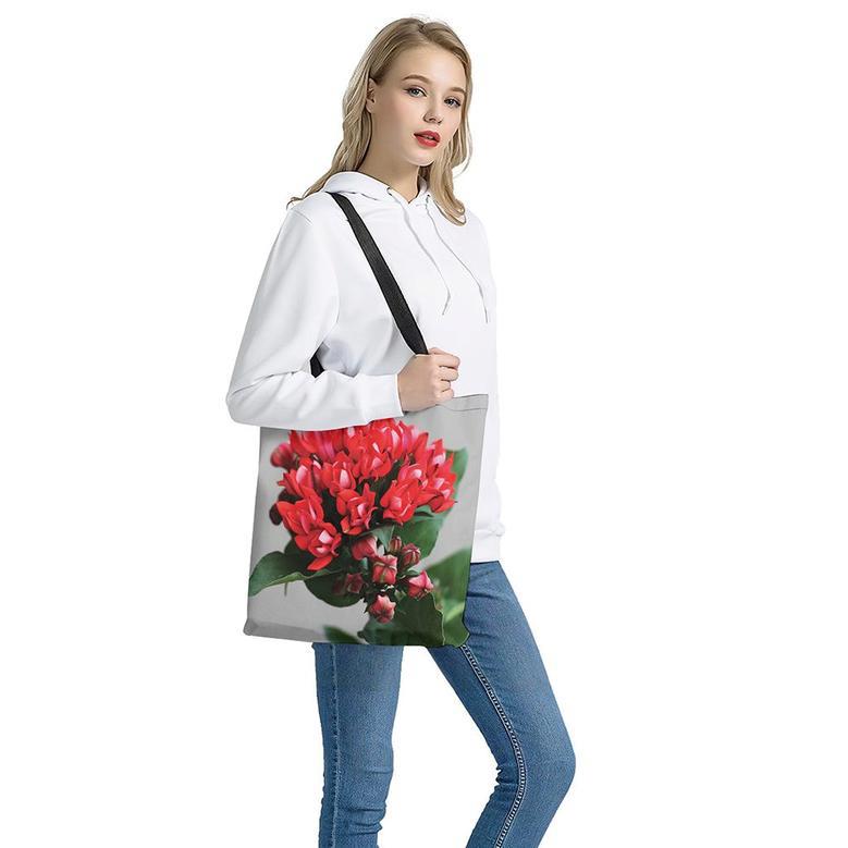 Bouvardia Flower Print Tote Bag