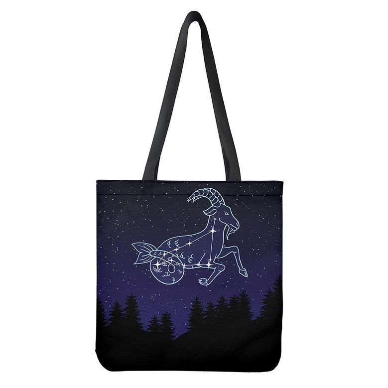 Capricorn Constellation Print Tote Bag