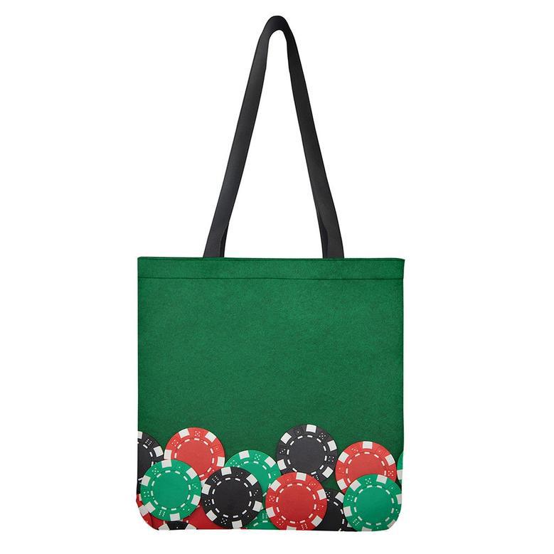 Casino Poker Chips Print Tote Bag