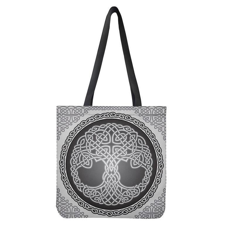 Celtic Knot Tree Of Life Print Tote Bag