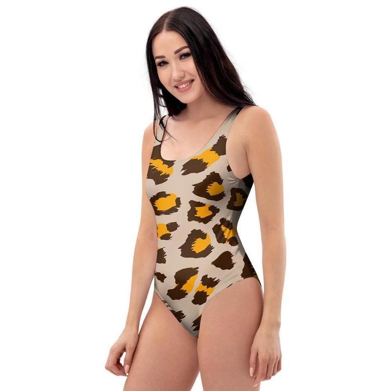 Cheetah Print One Piece Swimsuite