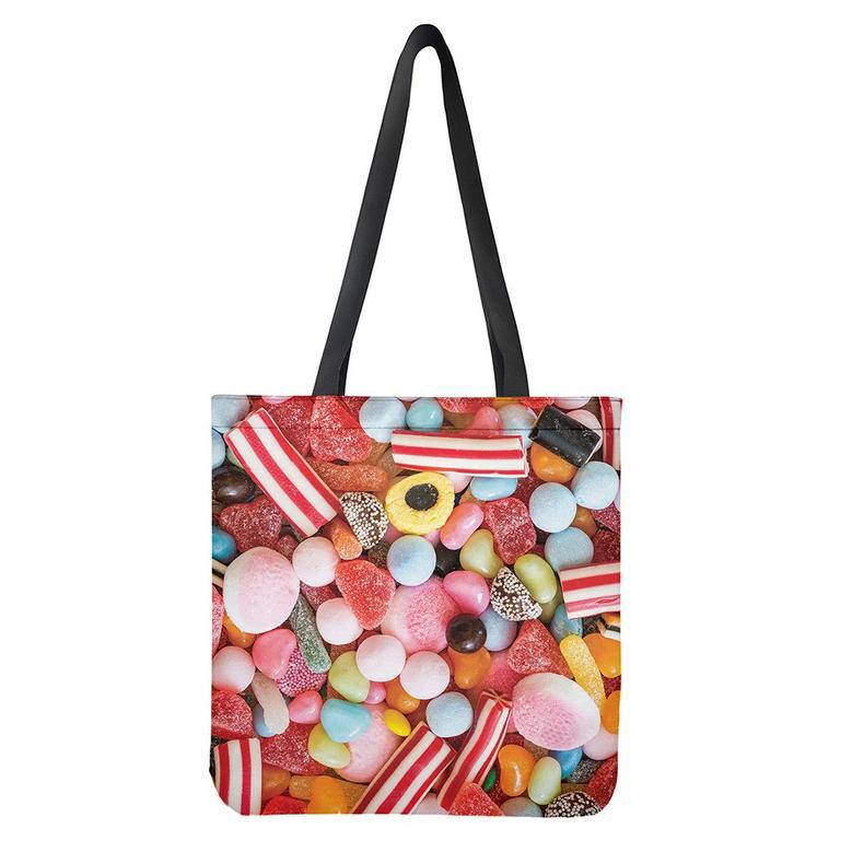 Colorful Candy And Jelly Print Tote Bag