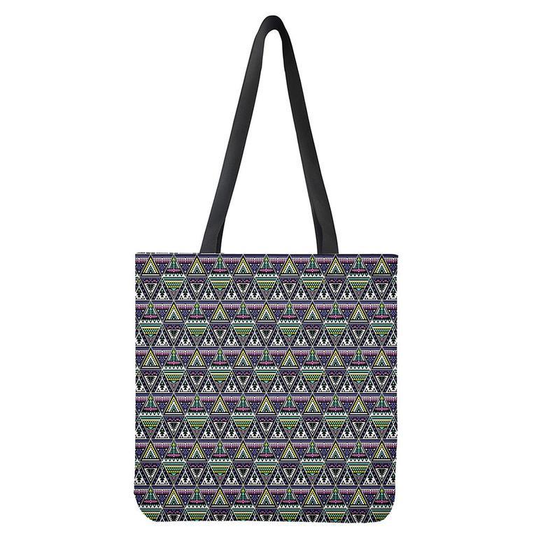 Colorful Geometric Native Navajo Print Tote Bag