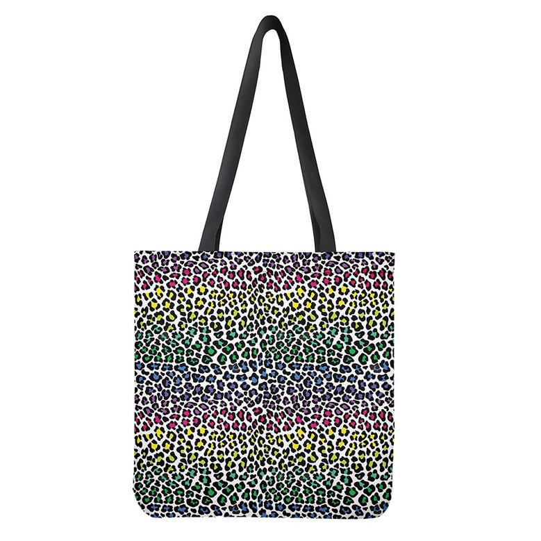 Colorful Leopard Print Tote Bag