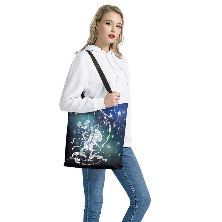 Constellation Of Sagittarius Print Tote Bag