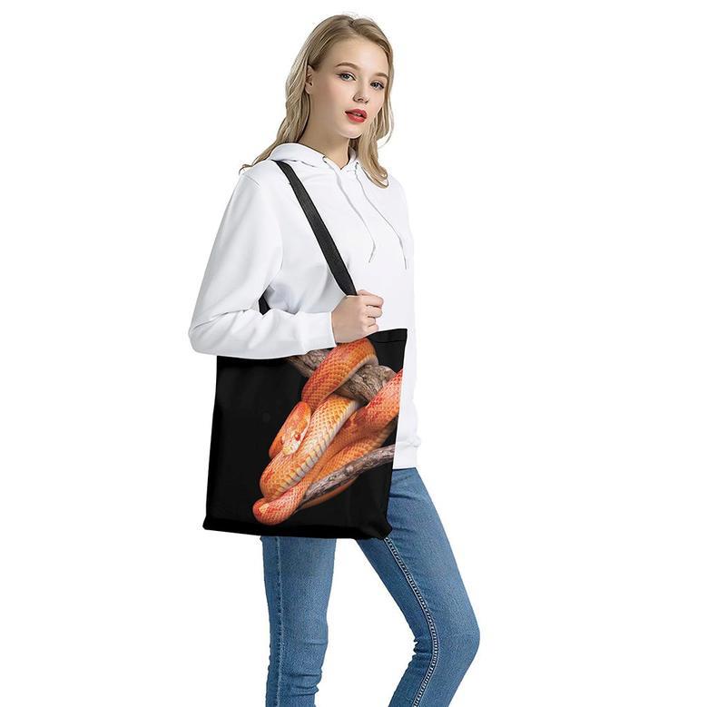 Corn Snake Print Tote Bag