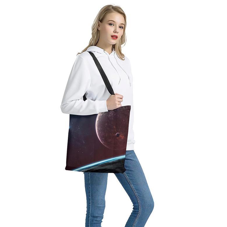 Cosmic Space Print Tote Bag