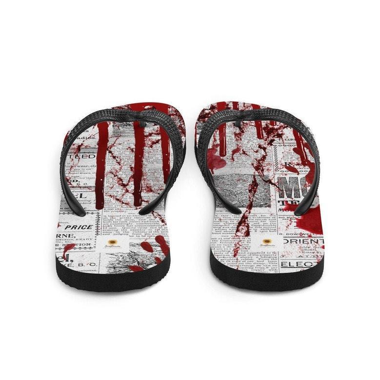 Crime Scene Flip-Flops