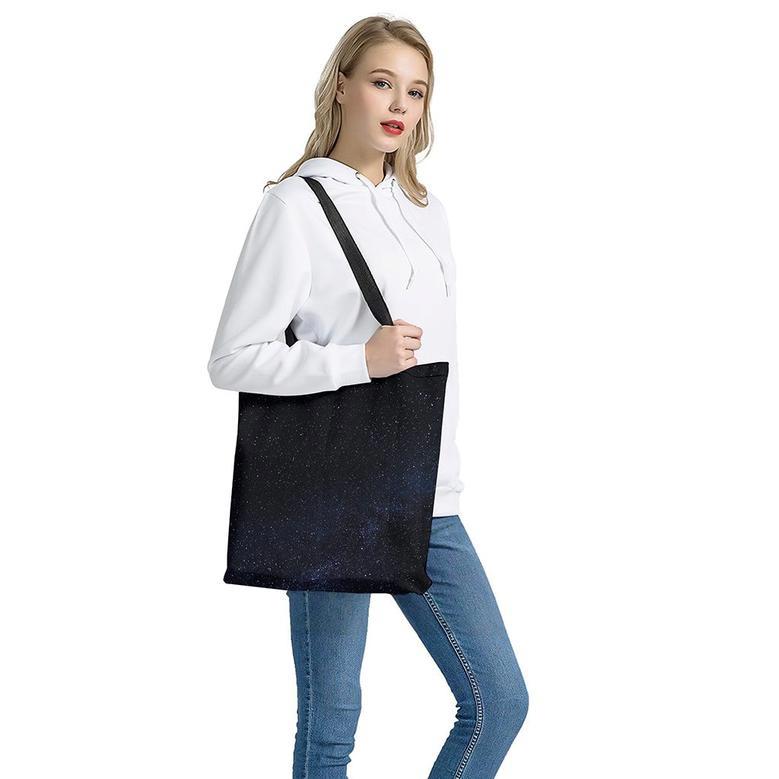 Dark Space Print Tote Bag