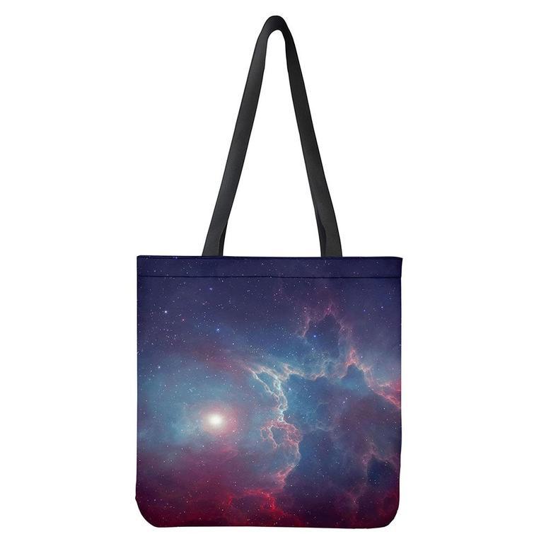 Dark Universe Galaxy Deep Space Print Tote Bag