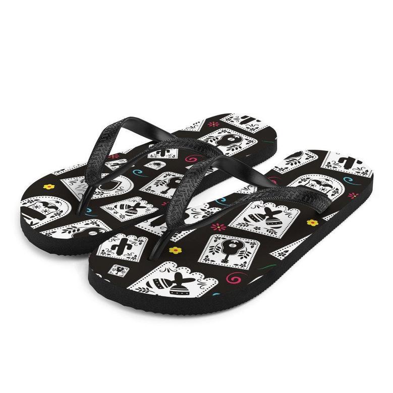 Day Of The Dead Party Flip-Flops