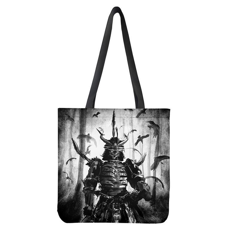 Demon Samurai Print Tote Bag