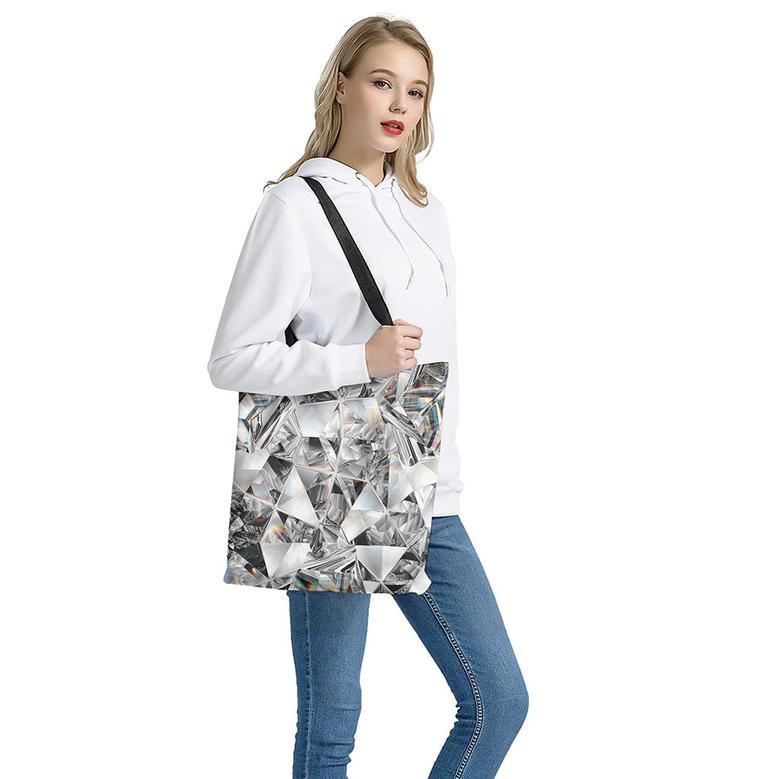 Diamond Artwork Print Tote Bag