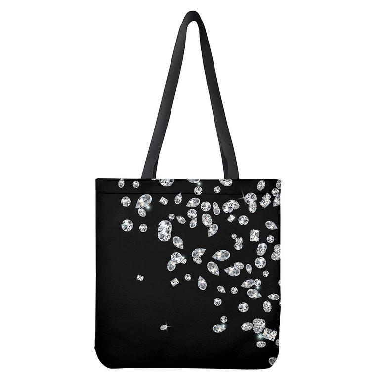 Diamond Gems Print Tote Bag