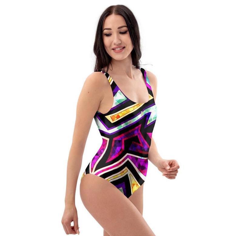 Diamond Geometric One Piece Swimsuite