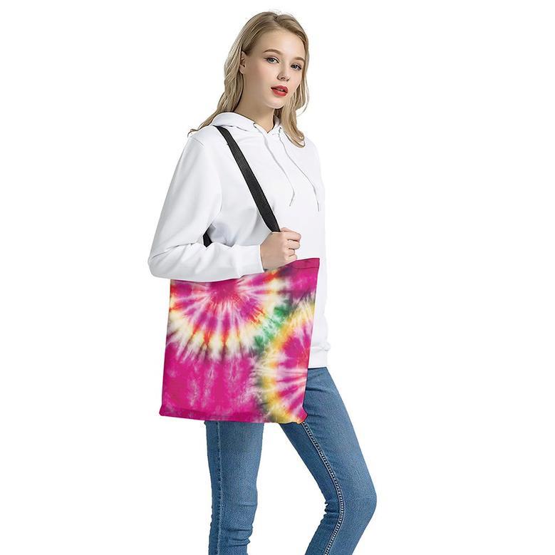 Double Tie Dye Print Tote Bag