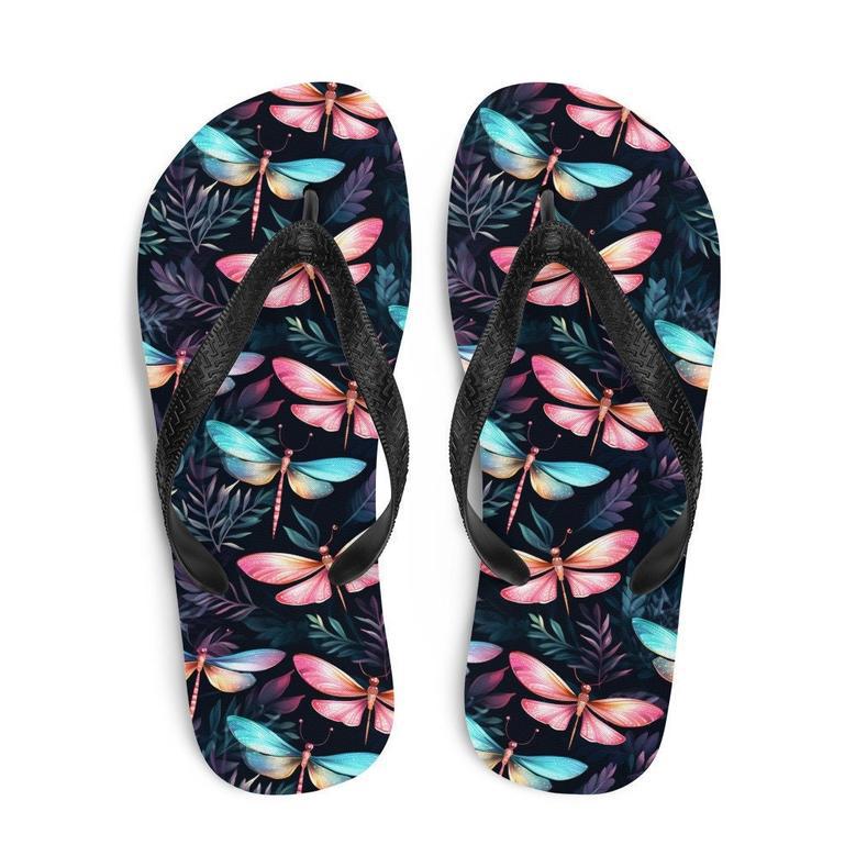 Dragonfly Summer Flip Flops