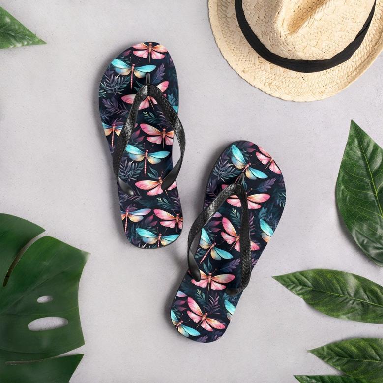 Dragonfly Summer Flip Flops