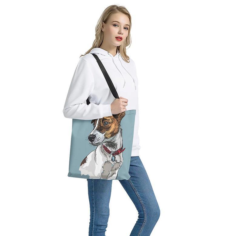 Drawing Jack Russell Terrier Print Tote Bag