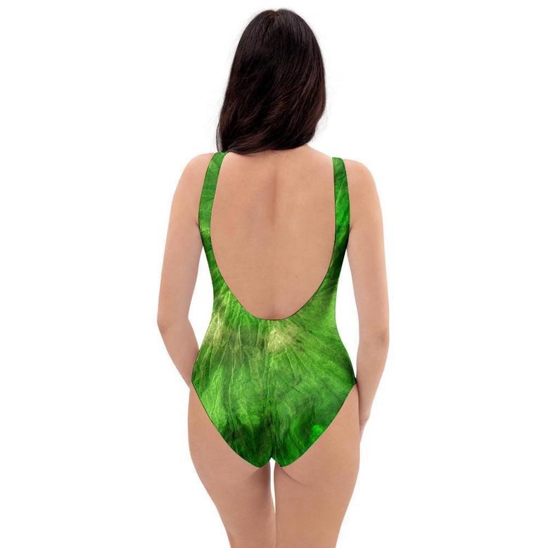 Emerald Green Tie Dye One Piece Swimsuite