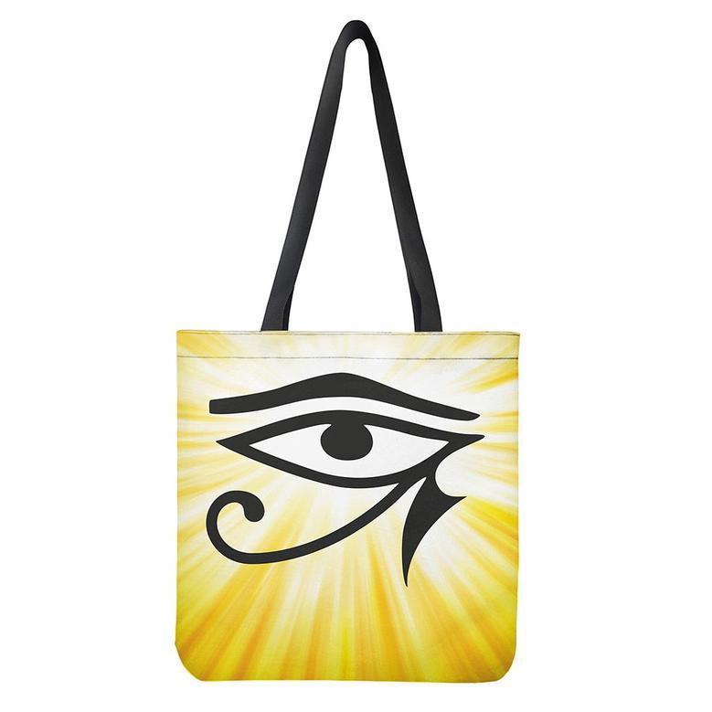 Eye Of Horus Symbol Print Tote Bag