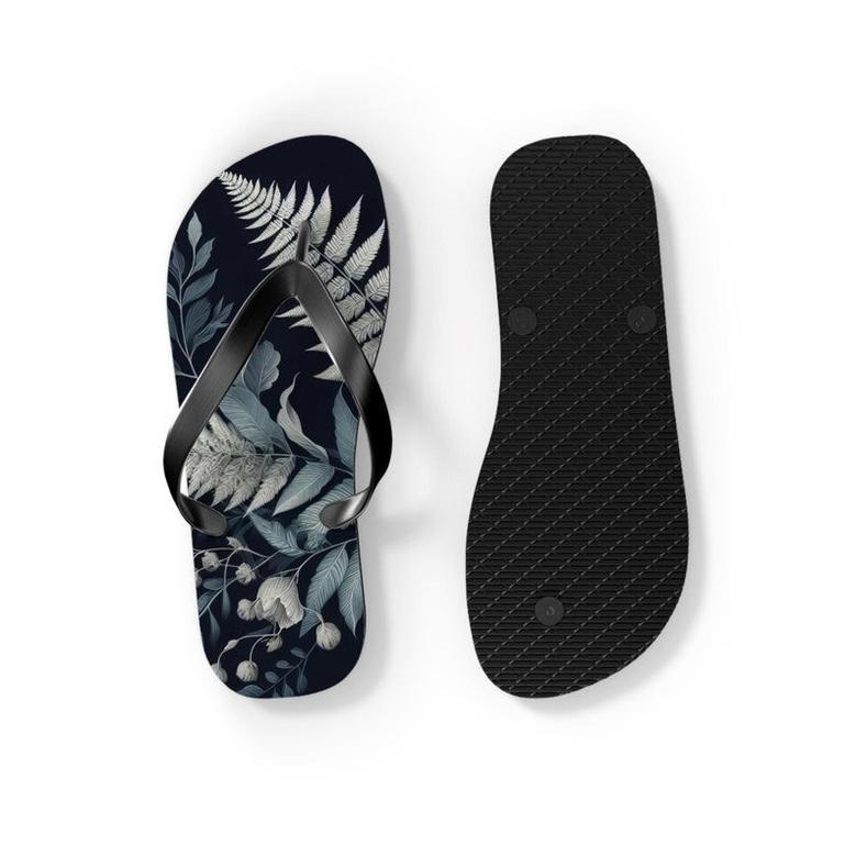 Fern Floral Flip-Flops.